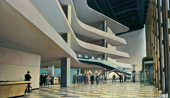 Modern architecture as setting in North by Northwest (1959). Photo: Christine Madrid French, Authors on Architecture: French on Hitchcock & Architecture